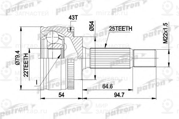 Запчасть PATRON PCV4306