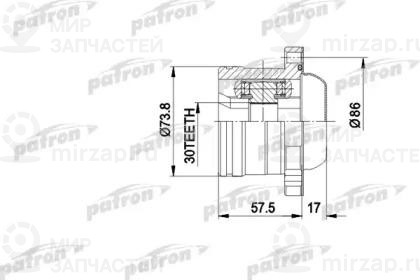 Запчасть PATRON PCV5002