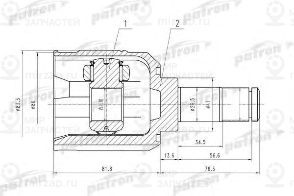 Запчасть PATRON PCV5008