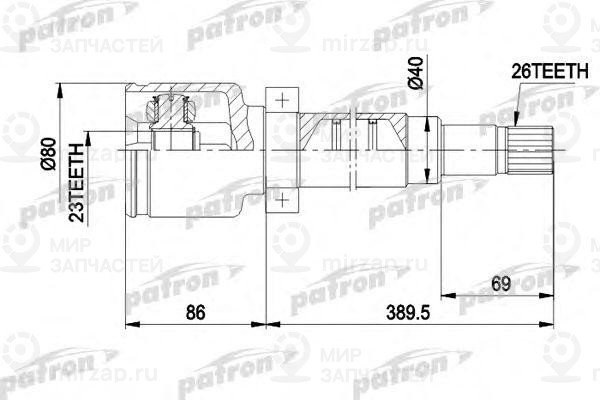 Запчасть PATRON PCV5011