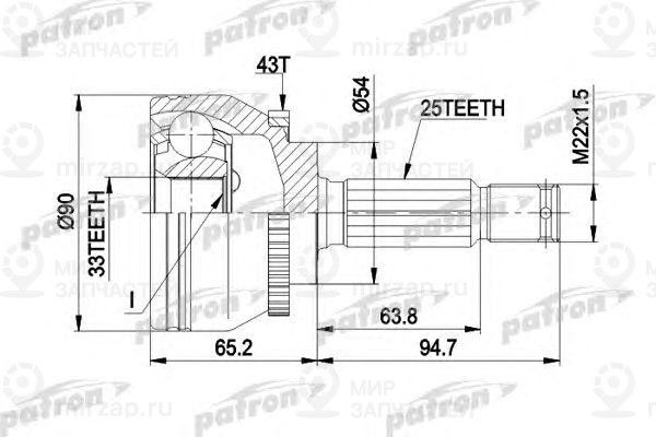 Запчасть PATRON PCV5052