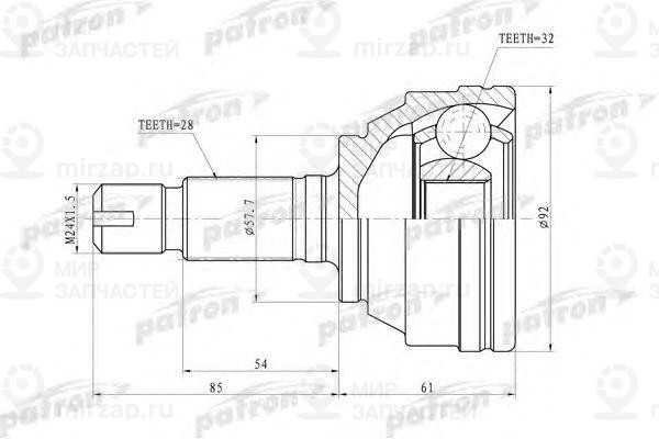Запчасть PATRON PCV6893