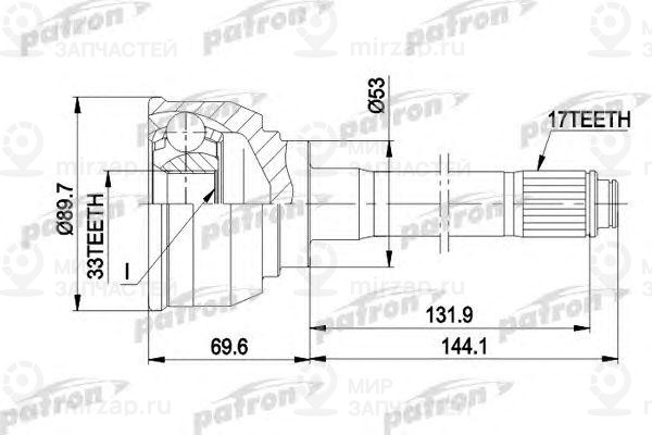 Запчасть PATRON PCV9007