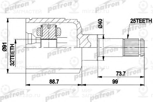 Запчасть PATRON PCV9538