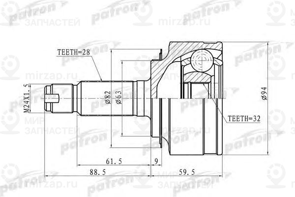 Запчасть PATRON PCV9744