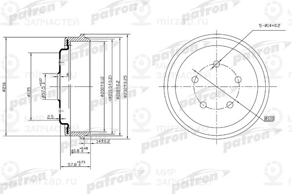 Запчасть PATRON PDR1001