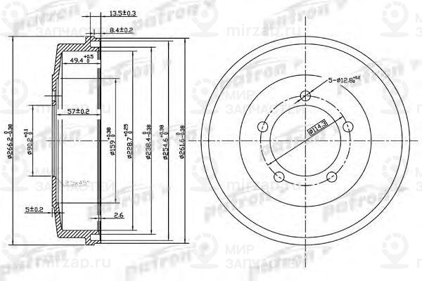 Запчасть PATRON PDR1002
