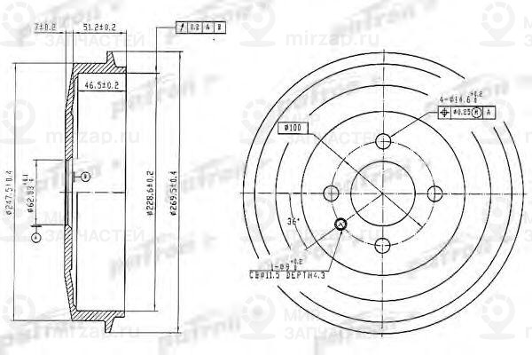 Запчасть PATRON PDR1034