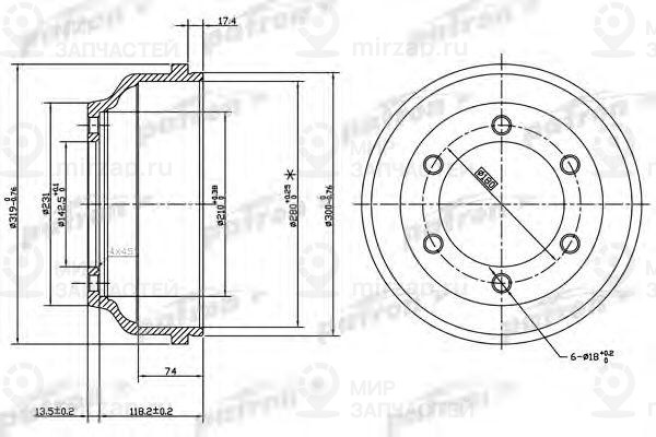 Запчасть PATRON PDR1068