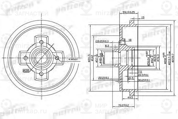 Запчасть PATRON PDR1208