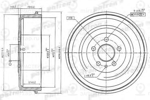 Запчасть PATRON PDR1223