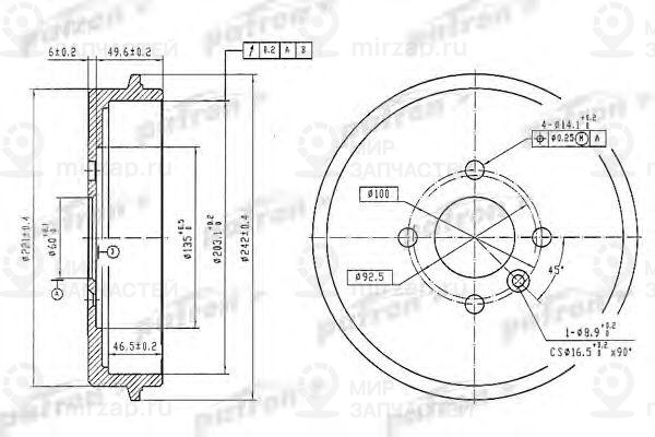 Запчасть PATRON PDR1247