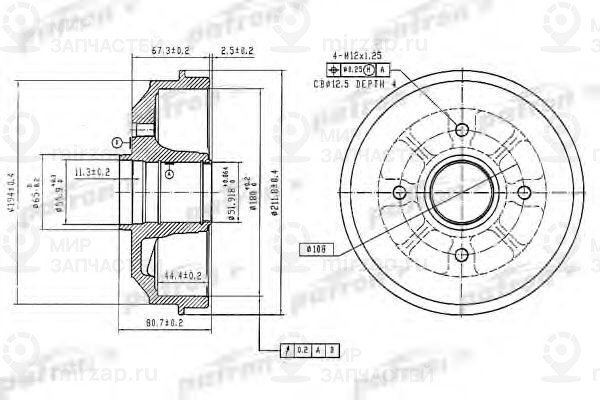 Запчасть PATRON PDR1370