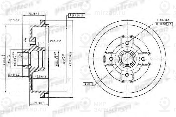 Запчасть PATRON PDR1404