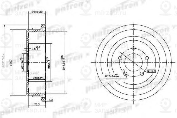 Запчасть PATRON PDR1482