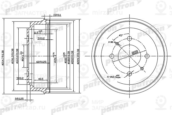Запчасть PATRON PDR1485