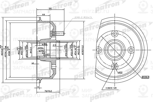 Запчасть PATRON PDR1529