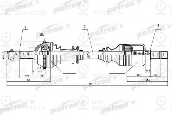 Запчасть PATRON PDS0084