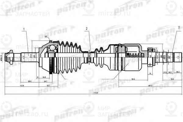 Запчасть PATRON PDS0087