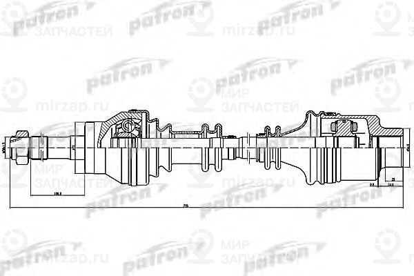 Запчасть PATRON PDS0093
