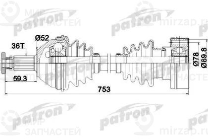 Запчасть PATRON PDS0207