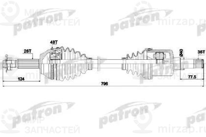 Запчасть PATRON PDS0302