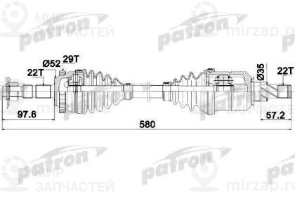 Запчасть PATRON PDS0347