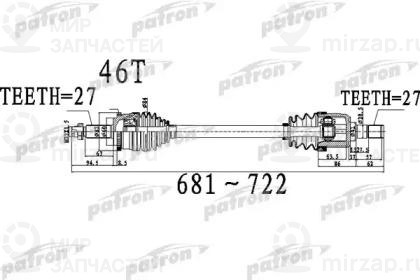 Запчасть PATRON PDS0490