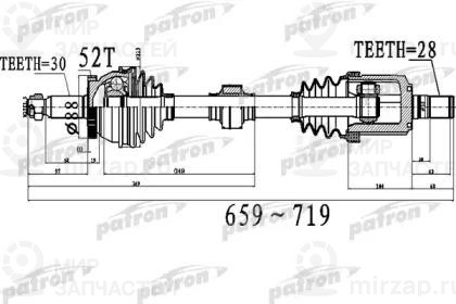 Запчасть PATRON PDS0523