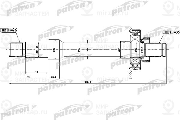Запчасть PATRON PDS0537