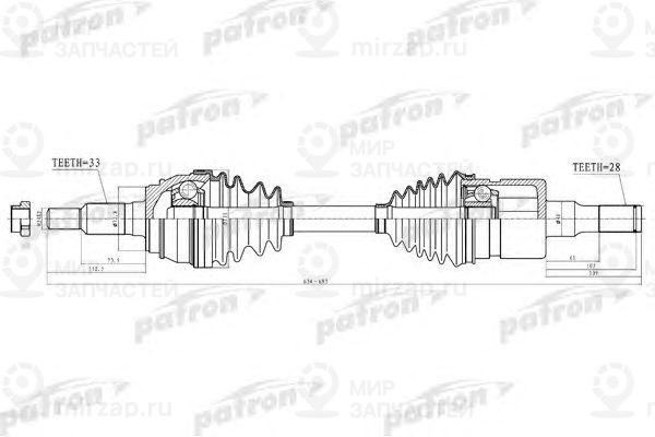 Запчасть PATRON PDS1525