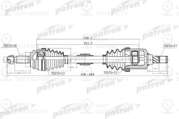 Запчасть PATRON PDS2033