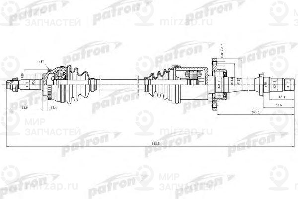 Запчасть PATRON PDS9106