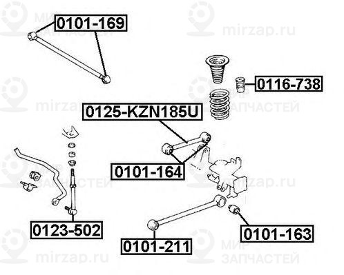 Запчасть ASVA 0123502