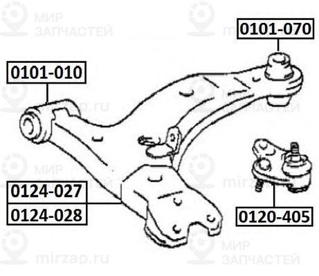Запчасть ASVA 0124027