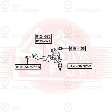 Запчасть ASVA 0124074