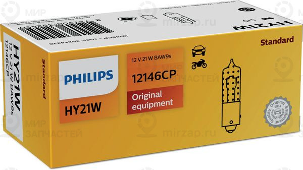 Лампа накаливания, фонарь указателя поворота PHILIPS 12146CP