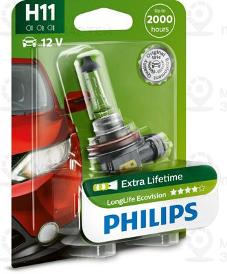 Лампа накаливания, фара дальнего света PHILIPS 12362LLECOB1