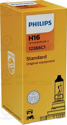 Лампа накаливания, противотуманная фара PHILIPS 12366C1