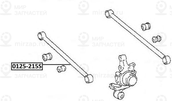 Рычаг независимой подвески колеса ASVA 0125215S