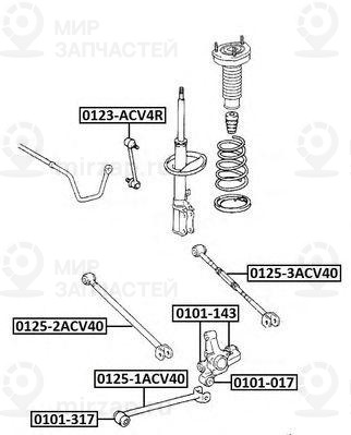 Запчасть ASVA 01253ACV40