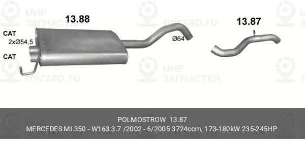Запчасть POLMOSTROW 1387