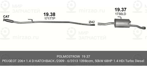 Запчасть POLMOSTROW 1937