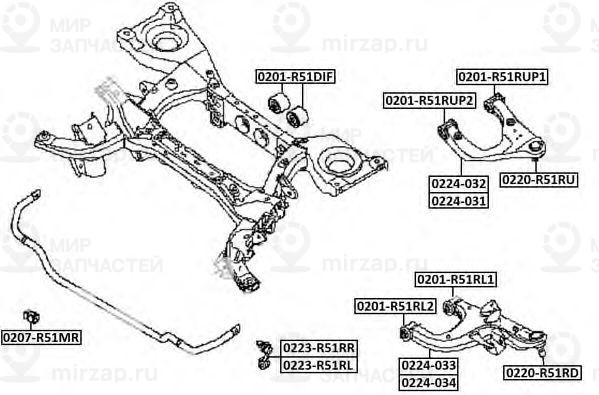 Запчасть ASVA 0201R51DIF