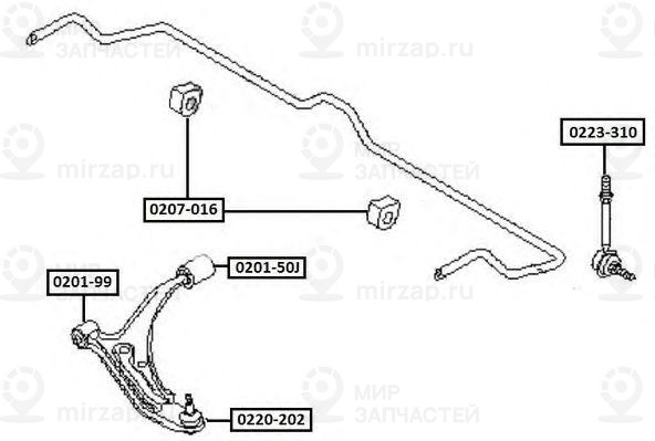 Запчасть ASVA 0207016