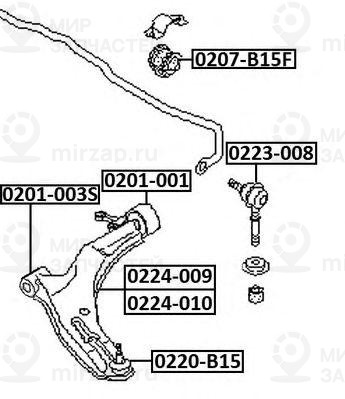 Запчасть ASVA 0207B15F