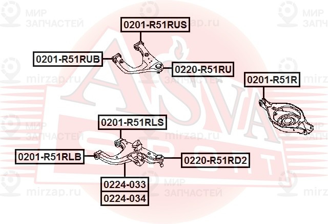 Запчасть ASVA 0220R51RD2