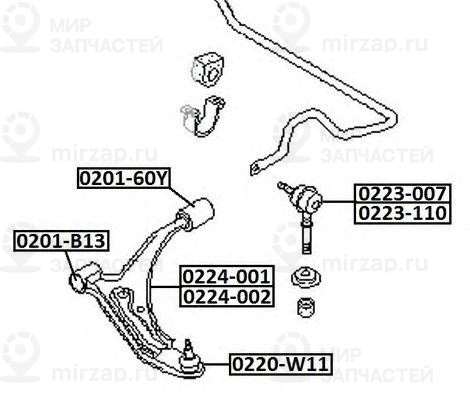 Запчасть ASVA 0224001