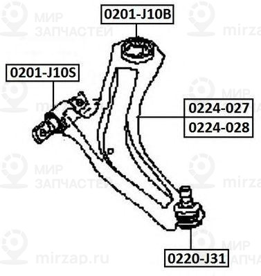 Запчасть ASVA 0224027