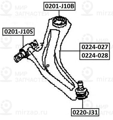 Запчасть ASVA 0224028